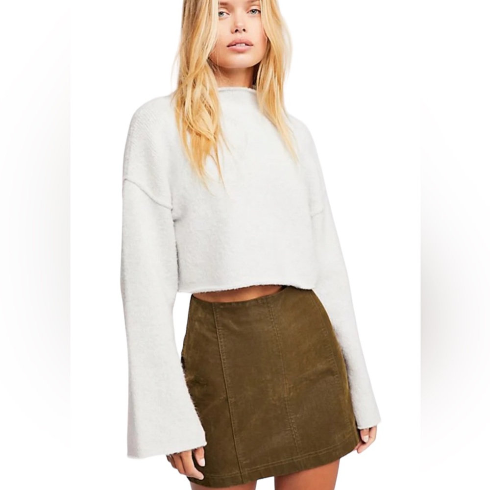FREE PEOPLE ‘Modern Femme’ Vegan Leather Mini Skirt In Tobacco